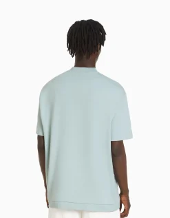 HOMME BERSHKA Tee-shirts*T-shirt manches courtes interlock