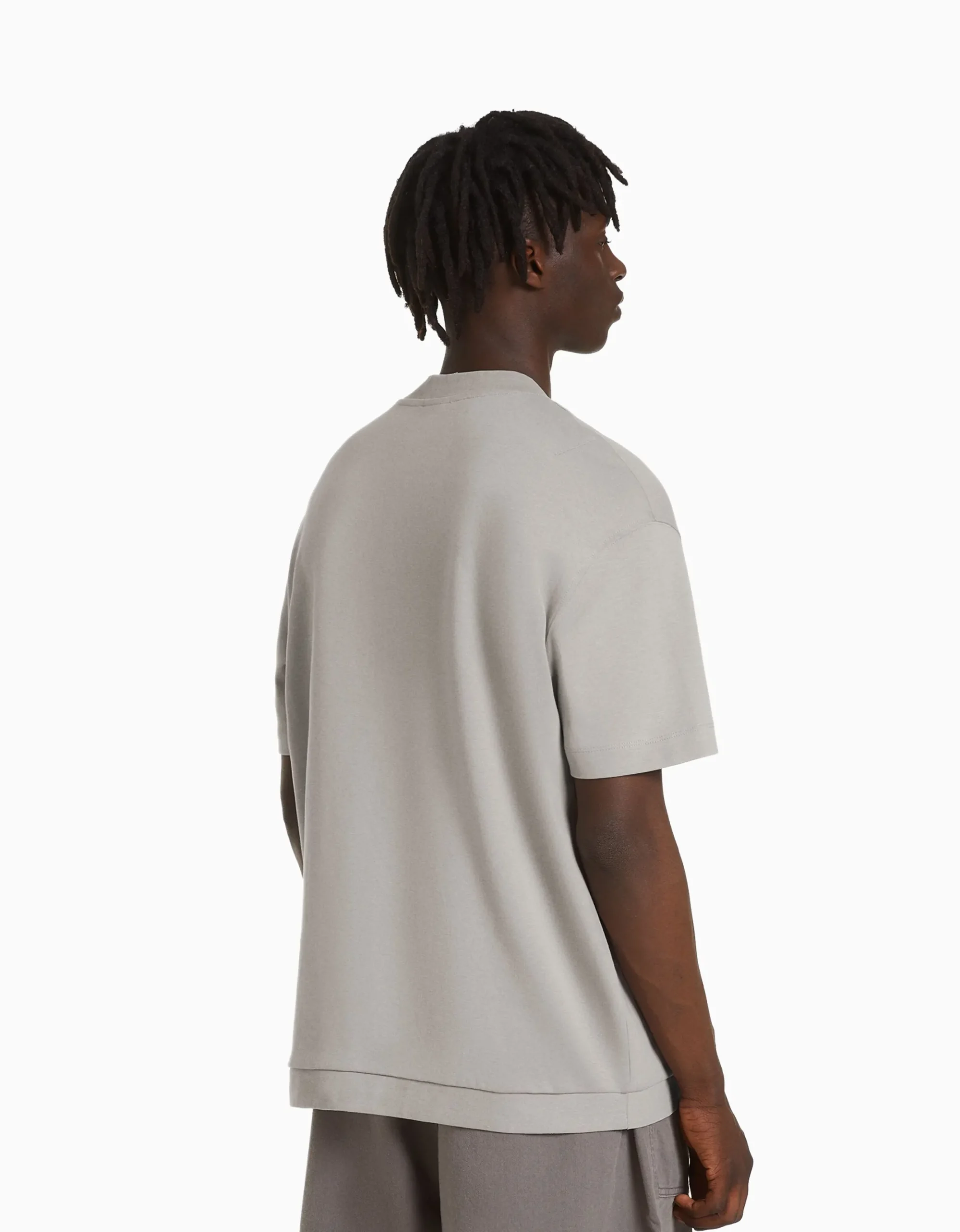 FEMME BERSHKA Personnalisables*T-shirt manches courtes interlock