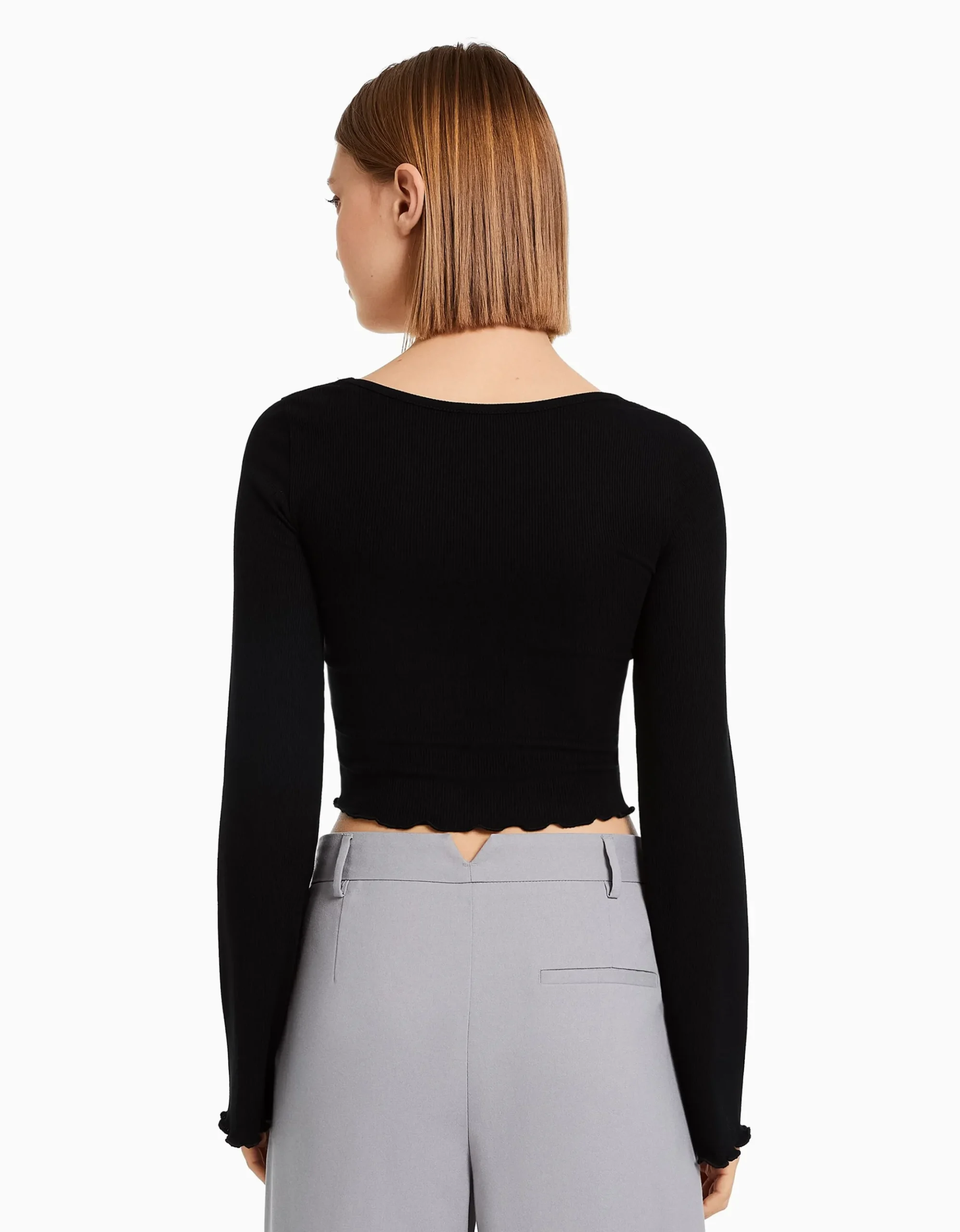 FEMME BERSHKA Tee-shirts*T-shirt manches longues col rond