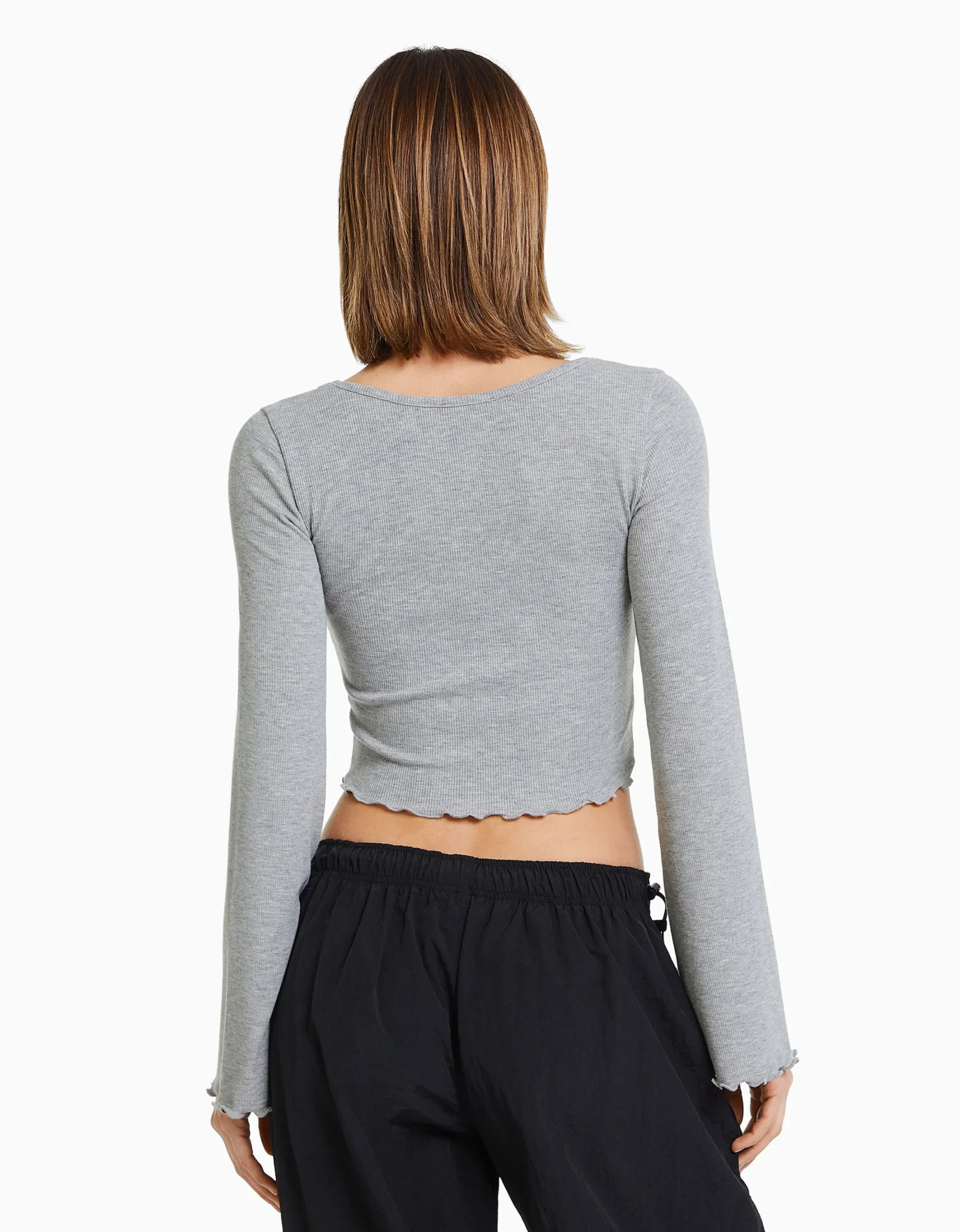 FEMME BERSHKA Tee-shirts*T-shirt manches longues col rond