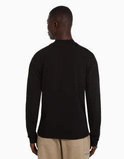 HOMME BERSHKA Tee-shirts*T-shirt manches longues col cheminée