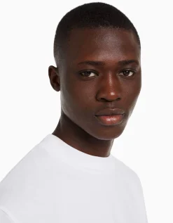HOMME BERSHKA Join Life*T-shirt manches longues col cheminée