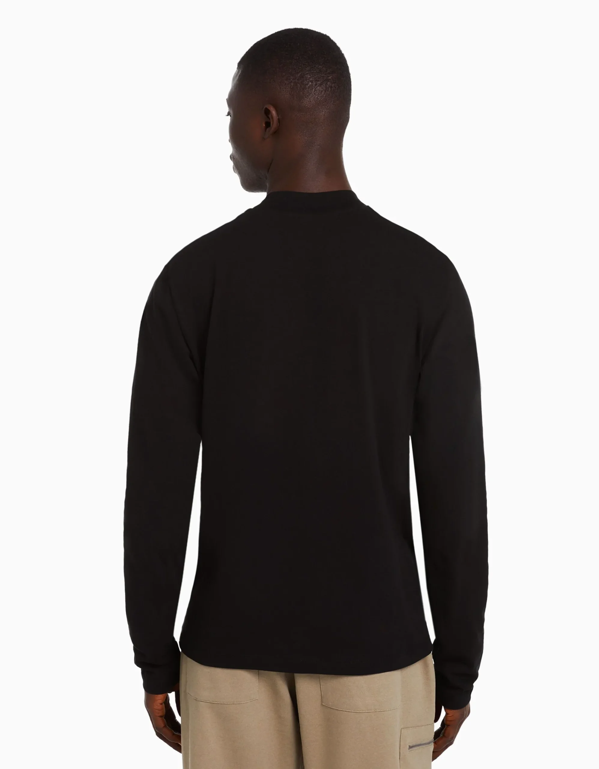 HOMME BERSHKA Vêtements*T-shirt manches longues col cheminée