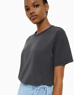FEMME BERSHKA Tee-shirts*T-shirt oversize à manches courtes