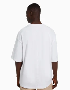 HOMME BERSHKA Vêtements*T-shirt oversize à manches courtes