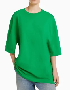 FEMME BERSHKA Tee-shirts*T-shirt oversize à manches courtes