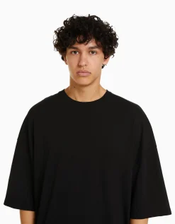 FEMME BERSHKA TEST*T-shirt oversize à manches courtes