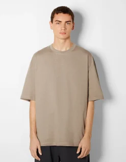 HOMME BERSHKA Vêtements*T-shirt oversize à manches courtes