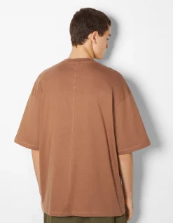 HOMME BERSHKA Vêtements*T-shirt oversize à manches courtes