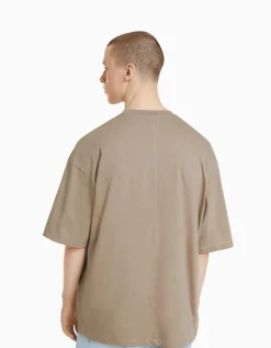 HOMME BERSHKA Vêtements*T-shirt oversize à manches courtes