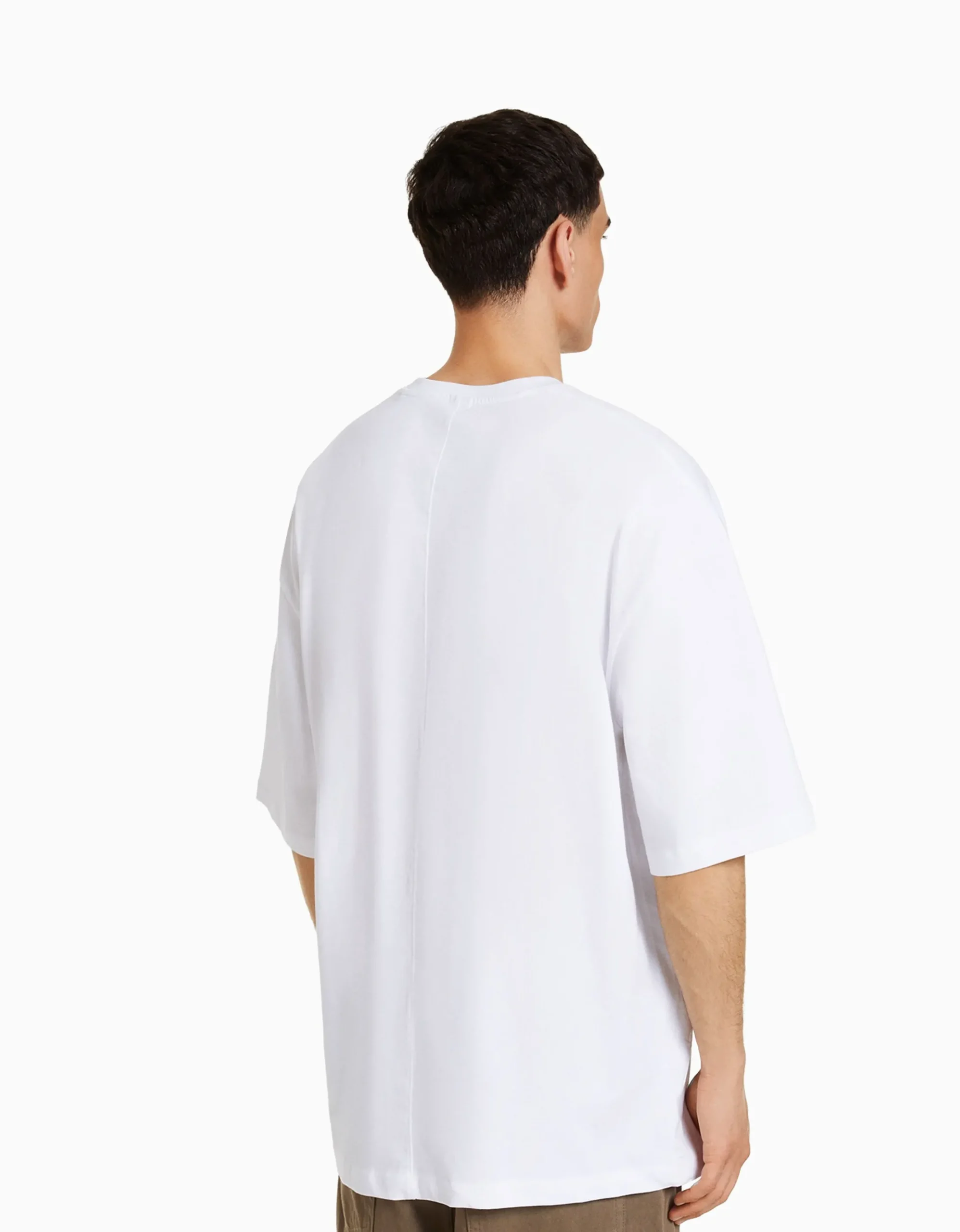 HOMME BERSHKA Vêtements*T-shirt oversize à manches courtes