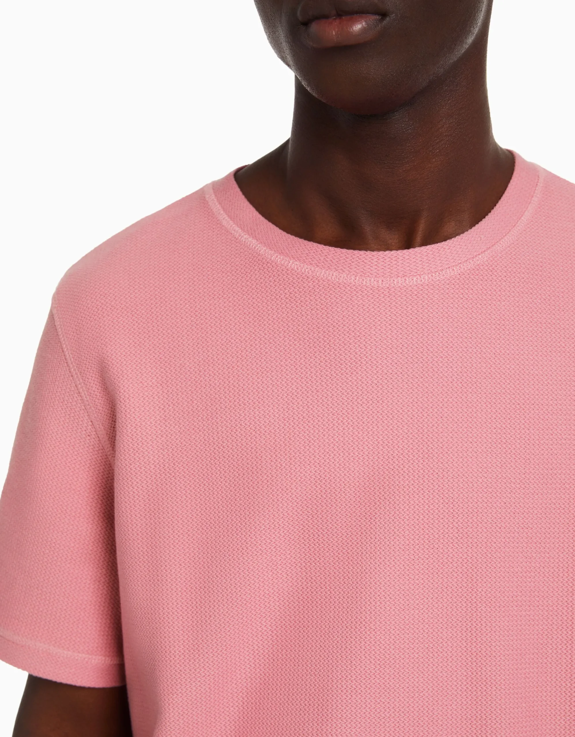 HOMME BERSHKA Join Life*T-shirt texturé à manches courtes
