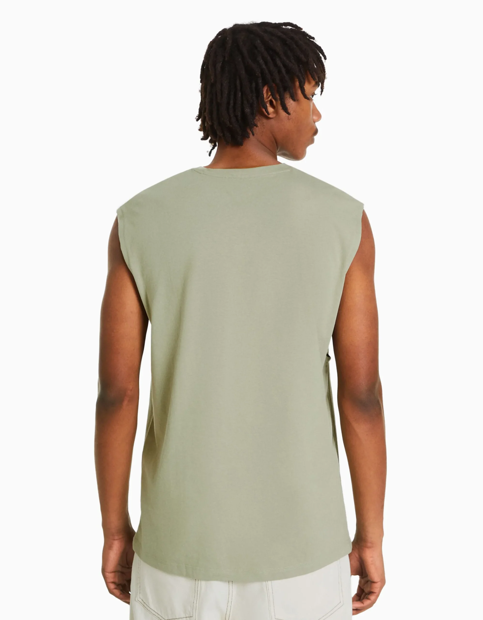 HOMME BERSHKA Tee-shirts*T-shirt workwear sans manches
