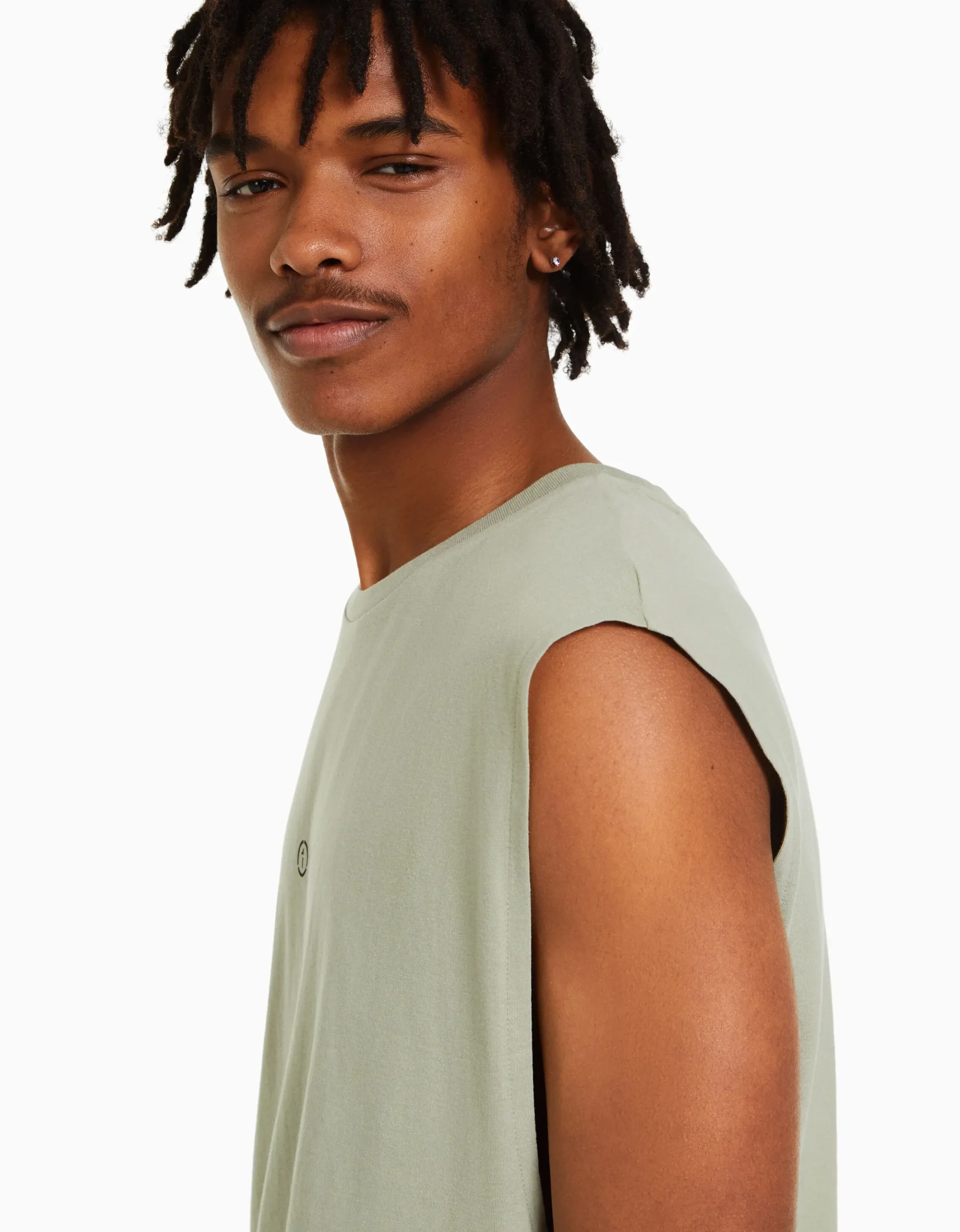 HOMME BERSHKA Tee-shirts*T-shirt workwear sans manches