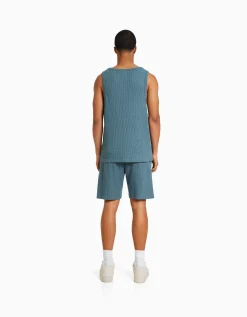 HOMME BERSHKA Tee-shirts*T-shirt workwear sans manches