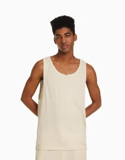 HOMME BERSHKA Tee-shirts*T-shirt workwear sans manches
