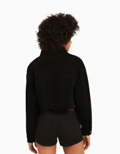 FEMME BERSHKA Vestes*Veste en jean courte