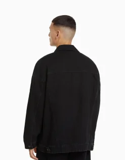 HOMME BERSHKA Blousons et manteaux*Veste en jean oversize