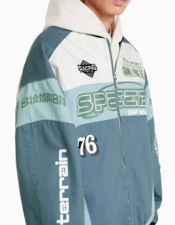 HOMME BERSHKA Blousons et manteaux*Veste en jean racing